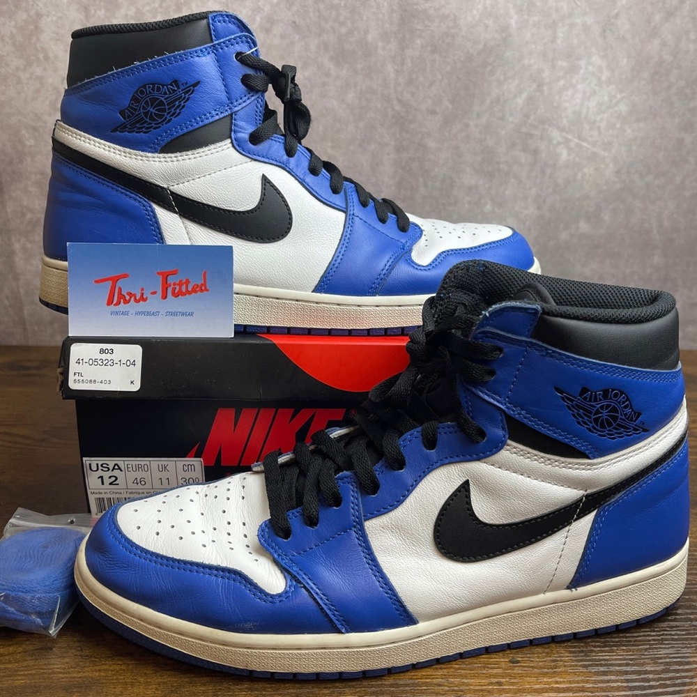 Jordan 1 Retro High OG Game Royal Blue 2018 Size 12 White Black Men’s Sneakers